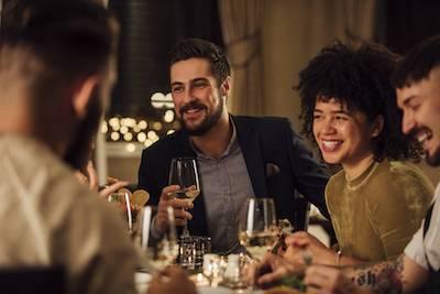 Man at restaurant | Booragoon Dentist
