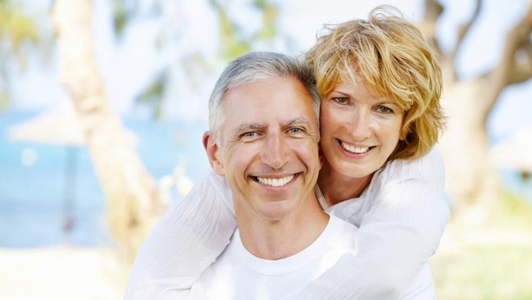 couple with dental bridges in booragoon
