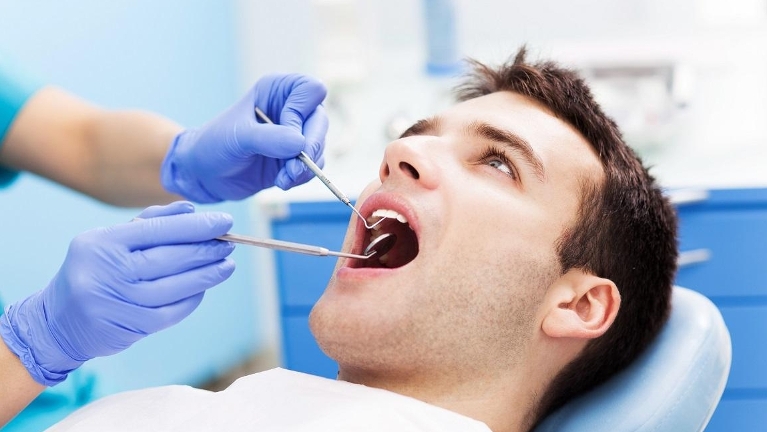 man at dentist in booragoon