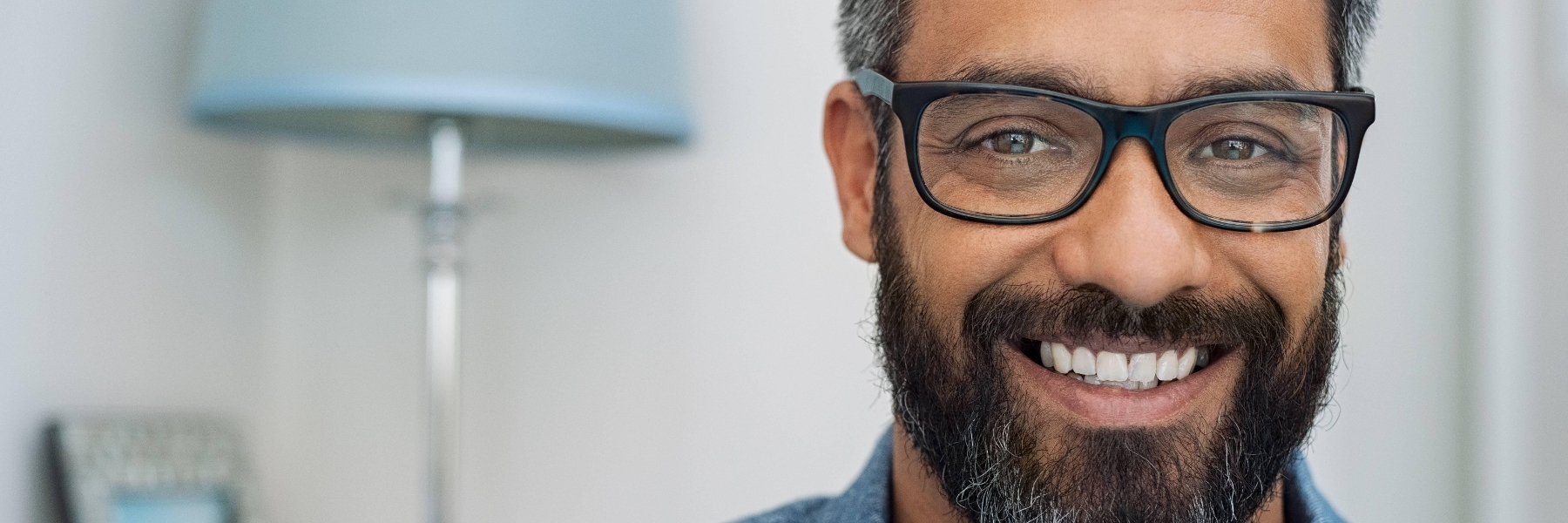 Man with dental implants in perth