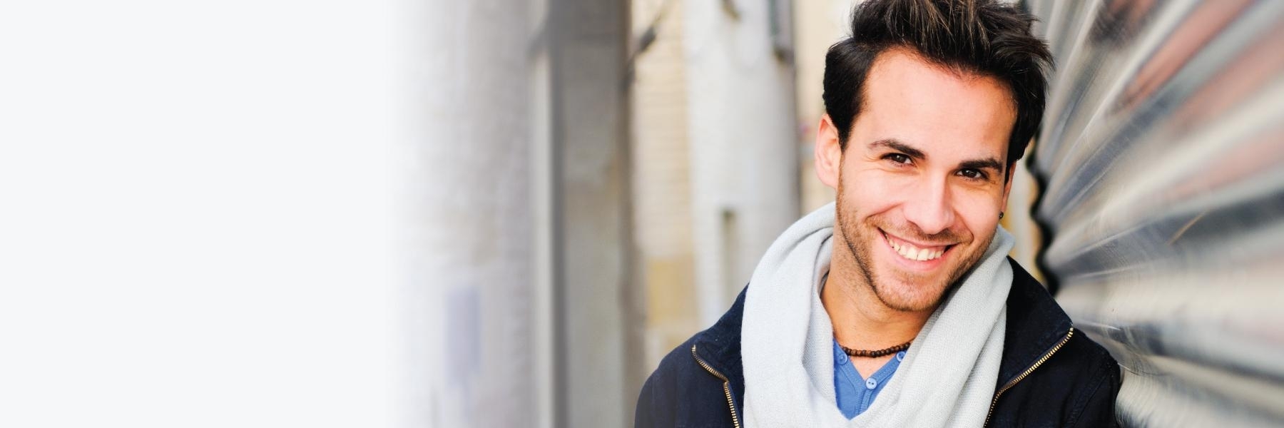 man smiling